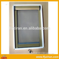 White Aluminum Profiles Fiberglass Screen Roll Up Window